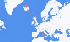 Flyreiser fra Tunis, Tunisia til Akureyri, Island
