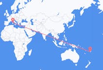 Flyrejser fra Nadi, Fiji til Olbia, Italien