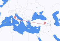 出发地 土耳其从 迪亚巴克尔目的地 意大利罗马的航班