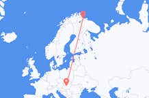 Vluchten van Kirkenes, Noorwegen naar Boedapest, Hongarije