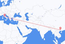 Flyrejser fra Nanning, Kina til Rom, Italien