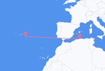 Vluchten van Algiers naar Ponta Delgada