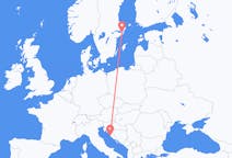 Flights from Zadar in Croatia to Stockholm in Sweden
