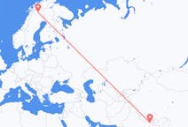 Flights from Rajbiraj, Nepal to Kiruna, Sweden