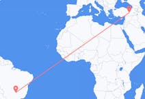 Flights from from Uberlândia to Elazig