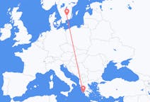 Flyg från Växjö, Sverige till Zakynthos Island, Grekland
