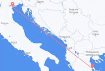 Vluchten van Venetië, Italië naar Volos, Griekenland
