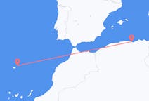 Flights from Béjaïa to Porto Santo