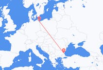 Flyg från Heringsdorf, Tyskland till Burgas, Bulgarien