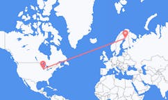 Loty z Milwaukee w Stanach Zjednoczonych do Rovaniemi w Finlandii