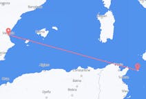Flug frá Pantelleria, Ítalíu til Valencia, Spáni
