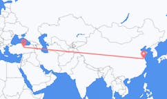 Loty z Yancheng, Chiny do Śiwy, Turcja
