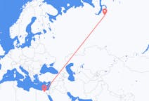 Flights from Cairo, Egypt to Novy Urengoy, Russia