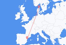Flights from Castellón de la Plana, Spain to Aalborg, Denmark