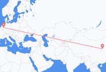 Flyreiser fra Yuncheng, Kina til Düsseldorf, Tyskland