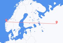 Fly fra Syktyvkar til Ålesund
