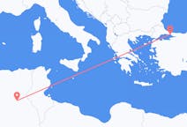 Flyreiser fra Touggourt, Algerie til Istanbul, Tyrkia