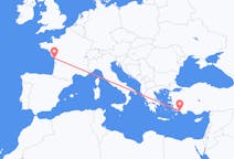 Flights from La Rochelle in France to Dalaman in Turkey