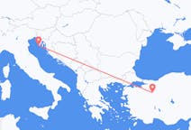Fly fra Pula til Eskişehir