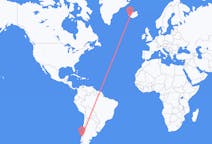 出发地 智利出发地 特木科目的地 冰岛雷克雅未克的航班