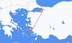 Fly fra Bursa til Leros