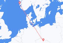 Flights from Haugesund, Norway to Pardubice, Czechia