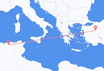 Flyg från Constantine, Algeriet till Kutahya, Turkiet