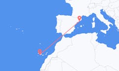 Fly fra San Sebastián de La Gomera til Barcelona