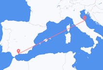 Vluchten van Ancona naar Málaga