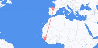 Flyg från Sierra Leone till Spanien