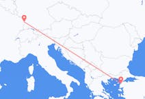 Flyg från Çanakkale till Strasbourg