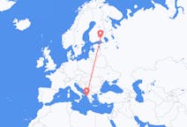 Flyg från Villmanstrand, Finland till Korfu, Grekland