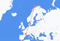 Flights from Perpignan, France to Tromsø, Norway