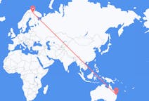 Flyreiser fra Sunshine Coast-regionen, Australia til Ivalo, Finland