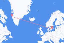 Flyrejser fra Sisimiut, Grønland til Kalmar, Sverige