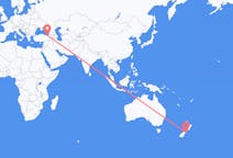 Flyreiser fra Christchurch, New Zealand til Trabzon, Tyrkia
