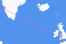 出发地 格陵兰出发地 努克前往威尔士的加迪夫的航班