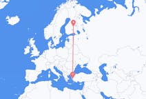 Flights from Kuopio to Izmir