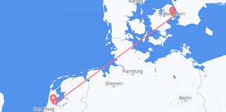 Flights from Denmark to the Netherlands