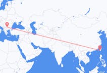 Loty z Kaohsiung, Tajwan do Sofii, Bułgaria