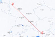 Flights from Ljubljana in Slovenia to Cologne in Germany