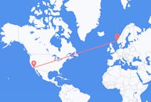 Flyrejser fra Los Angeles, USA til Bergen, Norge
