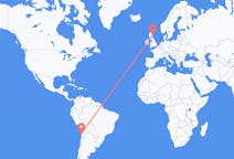Flyreiser fra Antofagasta, Chile til Aberdeen, Skottland