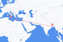 出发地 印度出发地 加尔各答目的地 马耳他瓦莱塔的航班