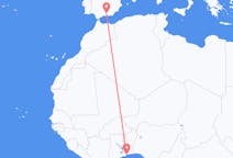 出发地 多哥洛美目的地 西班牙格拉纳达的航班