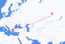 Flights from Krasnoyarsk, Russia to Mykonos, Greece