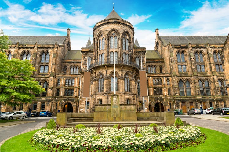Photo of university of Glasgow, Scotland in a beautiful summer day, United Kingdom.