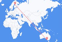 Flyreiser fra Mount Gambier, Australia til Uleåborg, Finland