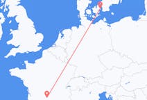Flyg från Aurillac till Köpenhamn