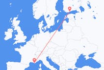 Flights from Toulon, France to Helsinki, Finland